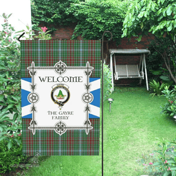 Scottish The Gayre Clan Tartan Garden Flag - Welcome My Home Style Scottish Plaid Tartan Plaid