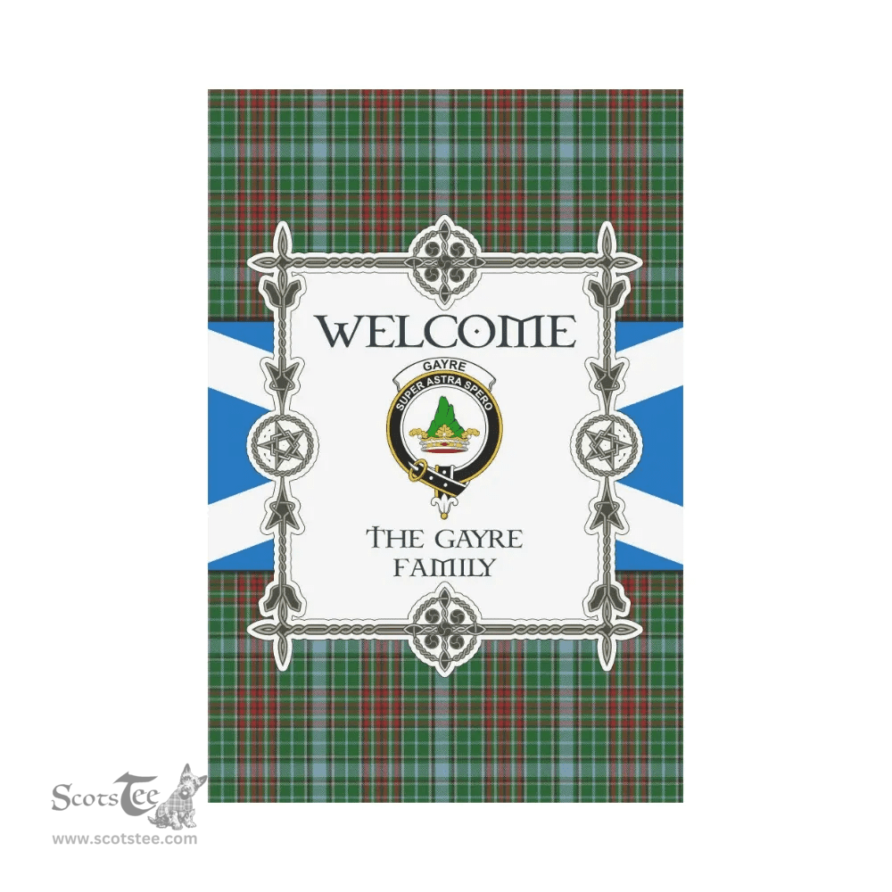 Scottish The Gayre Clan Tartan Garden Flag - Welcome My Home Style Scottish Plaid Tartan Plaid