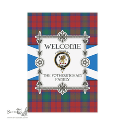 Scottish The Fotheringham Clan Tartan Garden Flag - Welcome My Home Style Scottish Plaid Tartan Plaid