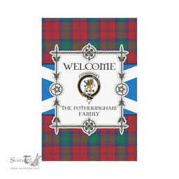 Scottish The Fotheringham Clan Tartan Garden Flag - Welcome My Home Style Scottish Plaid Tartan Plaid