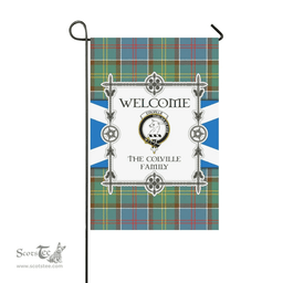 Scottish The Colville Clan Tartan Garden Flag - Welcome My Home Style Scottish Plaid Tartan Plaid