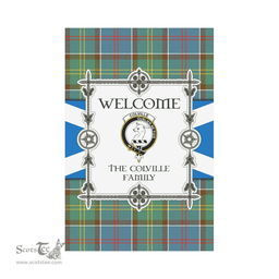 Scottish The Colville Clan Tartan Garden Flag - Welcome My Home Style Scottish Plaid Tartan Plaid