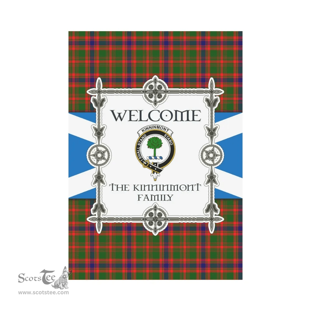 Scottish The Kinninmont Clan Tartan Garden Flag - Welcome My Home Style Scottish Plaid Tartan Plaid