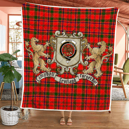 Scottish Munro Clan Badge Tartan Plaid Lion Crest Premium Quilt Scottish Plaid Tartan Plaid - ScotsTee - scotstee.com