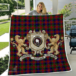 Scottish Tennant Clan Badge Tartan Plaid Lion Crest Premium Quilt Scottish Plaid Tartan Plaid - ScotsTee - scotstee.com