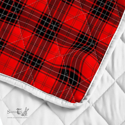 Scottish Wemyss Clan Badge Tartan Plaid Lion Crest Premium Quilt Scottish Plaid Tartan Plaid - ScotsTee - scotstee.com