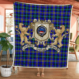 Scottish Weir Clan Badge Tartan Plaid Lion Crest Premium Quilt Scottish Plaid Tartan Plaid - ScotsTee - scotstee.com