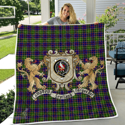 Scottish Whitefoord Clan Badge Tartan Plaid Lion Crest Premium Quilt Scottish Plaid Tartan Plaid - ScotsTee - scotstee.com