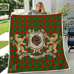 Scottish Middleton Clan Badge Tartan Plaid Lion Crest Premium Quilt Scottish Plaid Tartan Plaid - ScotsTee - scotstee.com