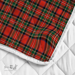 Scottish Stewart Of Appin Clan Badge Tartan Plaid Lion Crest Premium Quilt Scottish Plaid Tartan Plaid - ScotsTee - scotstee.com