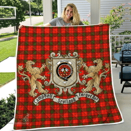 Scottish Maxtone Clan Badge Tartan Plaid Lion Crest Premium Quilt Scottish Plaid Tartan Plaid - ScotsTee - scotstee.com