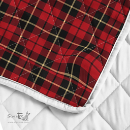 Scottish Wallace Clan Badge Tartan Plaid Lion Crest Premium Quilt Scottish Plaid Tartan Plaid - ScotsTee - scotstee.com