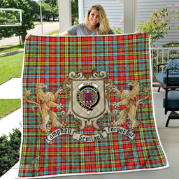 Scottish Ogilvie Clan Badge Tartan Plaid Lion Crest Premium Quilt Scottish Plaid Tartan Plaid - ScotsTee - scotstee.com