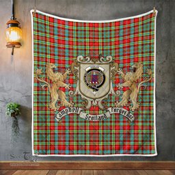 Scottish Ogilvie Clan Badge Tartan Plaid Lion Crest Premium Quilt Scottish Plaid Tartan Plaid - ScotsTee - scotstee.com