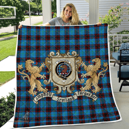 Scottish Wedderburn Clan Badge Tartan Plaid Lion Crest Premium Quilt Scottish Plaid Tartan Plaid - ScotsTee - scotstee.com