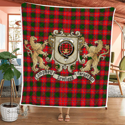 Scottish Rattray Clan Badge Tartan Plaid Lion Crest Premium Quilt Scottish Plaid Tartan Plaid - ScotsTee - scotstee.com