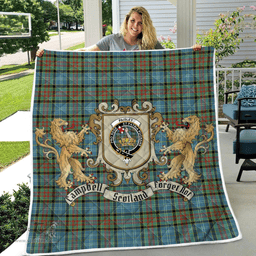Scottish Paisley Clan Badge Tartan Plaid Lion Crest Premium Quilt Scottish Plaid Tartan Plaid - ScotsTee - scotstee.com