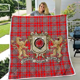 Scottish Moubray Clan Badge Tartan Plaid Lion Crest Premium Quilt Scottish Plaid Tartan Plaid - ScotsTee - scotstee.com