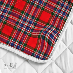 Scottish Macfarlane Clan Badge Tartan Plaid Lion Crest Premium Quilt Scottish Plaid Tartan Plaid - ScotsTee - scotstee.com