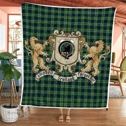 Scottish Tweedie Clan Badge Tartan Plaid Lion Crest Premium Quilt Scottish Plaid Tartan Plaid - ScotsTee - scotstee.com