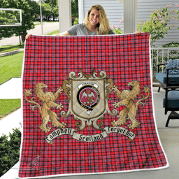 Scottish Straiton Clan Badge Tartan Plaid Lion Crest Premium Quilt Scottish Plaid Tartan Plaid - ScotsTee - scotstee.com