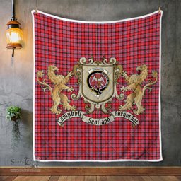 Scottish Straiton Clan Badge Tartan Plaid Lion Crest Premium Quilt Scottish Plaid Tartan Plaid - ScotsTee - scotstee.com