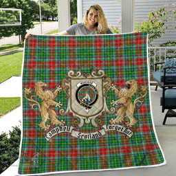 Scottish Muirhead Clan Badge Tartan Plaid Lion Crest Premium Quilt Scottish Plaid Tartan Plaid - ScotsTee - scotstee.com