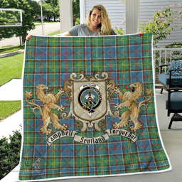 Scottish Whitelaw Clan Badge Tartan Plaid Lion Crest Premium Quilt Scottish Plaid Tartan Plaid - ScotsTee - scotstee.com