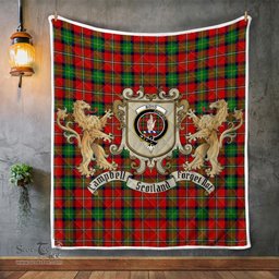 Scottish Boyd Clan Badge Tartan Plaid Lion Crest Premium Quilt Scottish Plaid Tartan Plaid - ScotsTee - scotstee.com