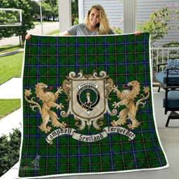 Scottish Henderson Clan Badge Tartan Plaid Lion Crest Premium Quilt Scottish Plaid Tartan Plaid - ScotsTee - scotstee.com