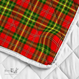 Scottish Leask Clan Badge Tartan Plaid Lion Crest Premium Quilt Scottish Plaid Tartan Plaid - ScotsTee - scotstee.com