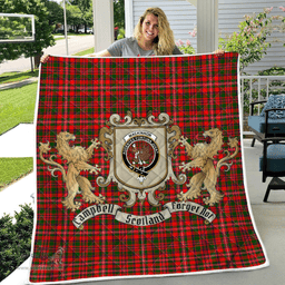Scottish Mackinnon Clan Badge Tartan Plaid Lion Crest Premium Quilt Scottish Plaid Tartan Plaid - ScotsTee - scotstee.com