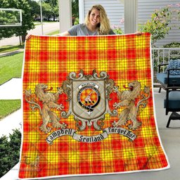 Scottish Macmillan Clan Badge Tartan Plaid Lion Crest Premium Quilt Scottish Plaid Tartan Plaid - ScotsTee - scotstee.com