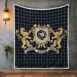 Scottish Galbraith Clan Badge Tartan Plaid Lion Crest Premium Quilt Scottish Plaid Tartan Plaid - ScotsTee - scotstee.com
