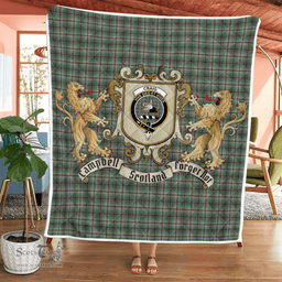 Scottish Craig Clan Badge Tartan Plaid Lion Crest Premium Quilt Scottish Plaid Tartan Plaid - ScotsTee - scotstee.com