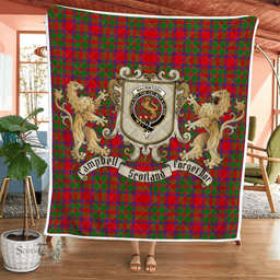 Scottish Mackintosh Clan Badge Tartan Plaid Lion Crest Premium Quilt Scottish Plaid Tartan Plaid - ScotsTee - scotstee.com