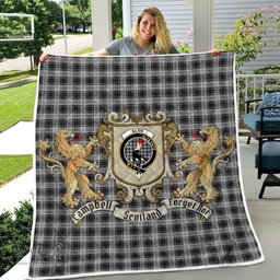 Scottish Glen Clan Badge Tartan Plaid Lion Crest Premium Quilt Scottish Plaid Tartan Plaid - ScotsTee - scotstee.com