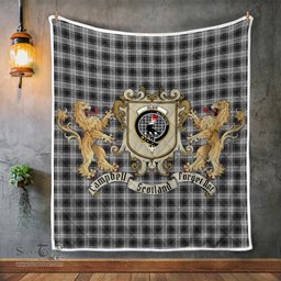 Scottish Glen Clan Badge Tartan Plaid Lion Crest Premium Quilt Scottish Plaid Tartan Plaid - ScotsTee - scotstee.com