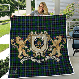 Scottish Mackenzie Clan Badge Tartan Plaid Lion Crest Premium Quilt Scottish Plaid Tartan Plaid - ScotsTee - scotstee.com