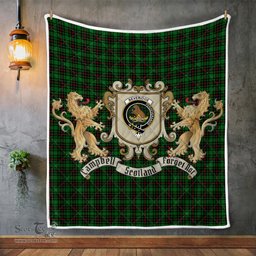 Scottish Beveridge Clan Badge Tartan Plaid Lion Crest Premium Quilt Scottish Plaid Tartan Plaid - ScotsTee - scotstee.com