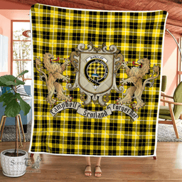 Scottish Barclay Clan Badge Tartan Plaid Lion Crest Premium Quilt Scottish Plaid Tartan Plaid - ScotsTee - scotstee.com