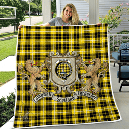 Scottish Barclay Clan Badge Tartan Plaid Lion Crest Premium Quilt Scottish Plaid Tartan Plaid - ScotsTee - scotstee.com