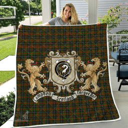 Scottish Brisbane Clan Badge Tartan Plaid Lion Crest Premium Quilt Scottish Plaid Tartan Plaid - ScotsTee - scotstee.com