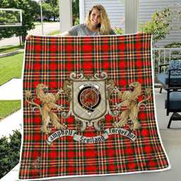 Scottish Macgill Makgill Clan Badge Tartan Plaid Lion Crest Premium Quilt Scottish Plaid Tartan Plaid - ScotsTee - scotstee.com