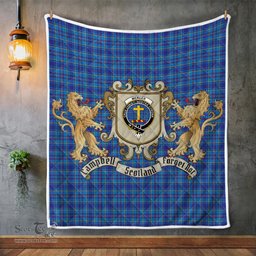 Scottish Mercer Clan Badge Tartan Plaid Lion Crest Premium Quilt Scottish Plaid Tartan Plaid - ScotsTee - scotstee.com