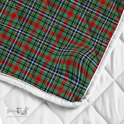 Scottish Bisset Clan Badge Tartan Plaid Lion Crest Premium Quilt Scottish Plaid Tartan Plaid - ScotsTee - scotstee.com