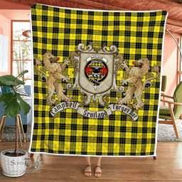 Scottish Macleod Of Lewis Clan Badge Tartan Plaid Lion Crest Premium Quilt Scottish Plaid Tartan Plaid - ScotsTee - scotstee.com