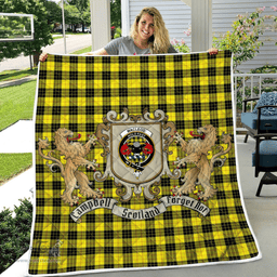 Scottish Macleod Of Lewis Clan Badge Tartan Plaid Lion Crest Premium Quilt Scottish Plaid Tartan Plaid - ScotsTee - scotstee.com