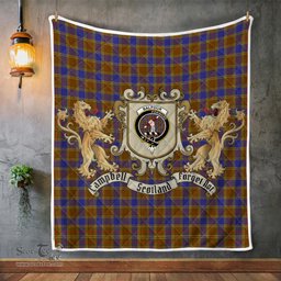 Scottish Balfour Clan Badge Tartan Plaid Lion Crest Premium Quilt Scottish Plaid Tartan Plaid - ScotsTee - scotstee.com