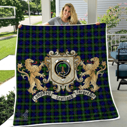 Scottish Macewan Clan Badge Tartan Plaid Lion Crest Premium Quilt Scottish Plaid Tartan Plaid - ScotsTee - scotstee.com